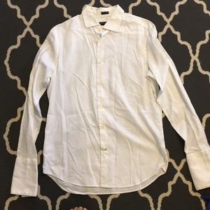 White Banana Republic Egyptian Cotton Dress Shirt